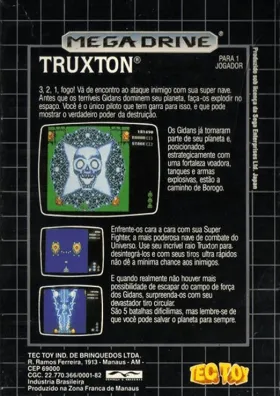 Tatsujin ~ Truxton (World) box cover back